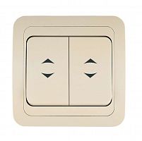 Переключатель проходной 2-кл. СП Mimoza 10А IP20 крем./крем. Makel 25026