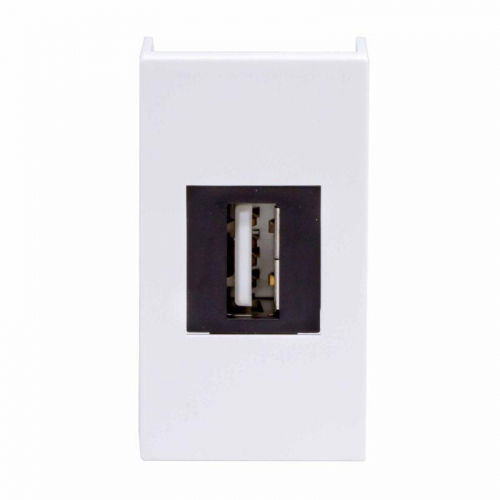 Розетка USB 1-м 1мод. Viva USB 2.0 бел. DKC 42018