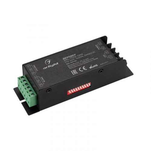 Декодер ARL-7022-DMX 12-24В 1х25А DMX512 IP20 метал. Arlight 027152