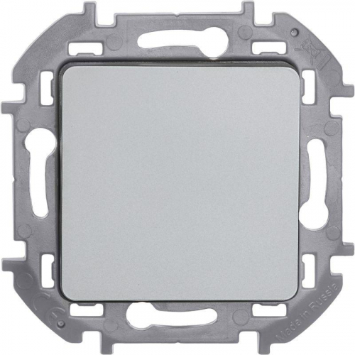 Выключатель 1-кл. Inspiria 10А IP20 250В 10AX механизм алюм. IEK 673602 фото 2
