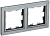 Рамка 2-м BRITE РУ-2-БрС сталь IEK BR-M22-K46