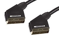 Шнур SCART Plug - SCART Plug 21pin 1.5м (GOLD) Rexant 17-1123