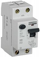 Выключатель дифференциального тока (УЗО) 2п 63А 30мА тип AC ВД1-63 GENERICA IEK MDV15-2-063-030