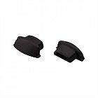 Заглушка ARH-BENT-W11 BLACK глухая пластик Arlight 039585