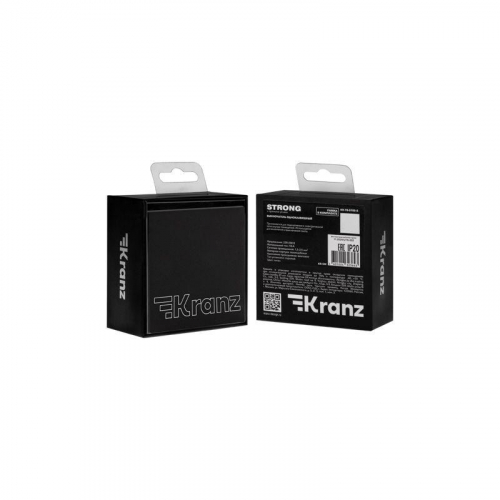 Выключатель 1-кл. СП STRONG MIELE 10А антрацит Kranz KR-78-0705-5 фото 7