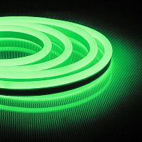 Лента светодиодная LS721 144SMD(2835)/м 12Вт/м 220В IP67 с 1 сетевым шнуром 1 заглушкой 1 коннектором в комплекте зел. (уп.50м) FERON 32714