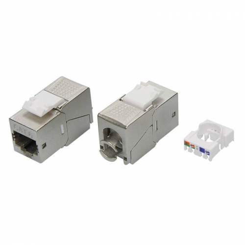Модуль Keystone RJ45 CAT6 экранир. 180град. (форм-фактор S19) серебр. DKC RNK6F90TL