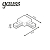 Коннектор Track однофазный для трековых шинопроводов угловой (L) бел. GAUSS TR108