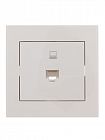 Розетка компьютерная 1-м СП Rain RJ45 бел. LEZARD 703-0202-139