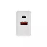 Устройство зарядное сетевое для iPhone/iPad Type-C + USB 3.0 с Quick charge бел. Rexant 16-0278