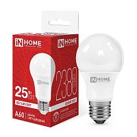 Лампа светодиодная LED-A60-VC 25Вт 4000К E27 2380лм 230В IN HOME 4690612062051