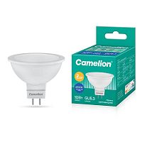 Лампа светодиодная LED10-JCDR/865/GU5.3 10Вт рефлектор матовая 6500К холод. бел. GU5.3 220В Camelion 13686