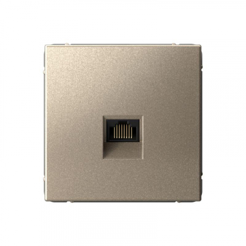 Розетка компьютерная ArtGallery RJ45 кат.5E механизм шампань SE GAL000583
