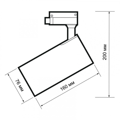 Светильник светодиодный трековый PTR 0730 Food Meat 30Вт IP40 24град. BL черн. Pro+ JazzWay 5026605 фото 11