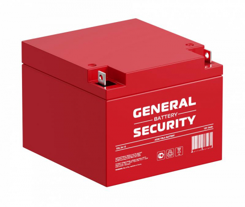 Аккумулятор 12В 26А.ч General Security GSL26-12 фото 4