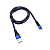 Кабель USB-Lightning 2.4А 1м син. нейлоновая оплетка Rexant 18-7053