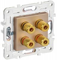 Аудиорозетка 4-м SKANDY SK-A01Sa песочн. IEK SK-S40-K98