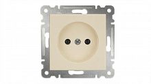 Розетка 1-м СП Karea 10А IP20 без заземл. механизм крем. Makel 57010022