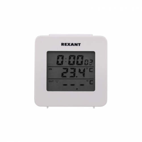 Термометр электронный с часами и беспроводным выносным датчиком (блист.) Rexant 70-0592 фото 10
