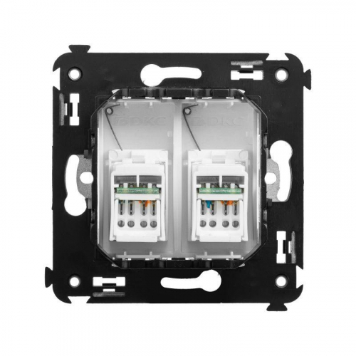 Розетка компьютерная 2-м СП Avanti "Белое облако" RJ45 кат.6 DKC 4400294 фото 3
