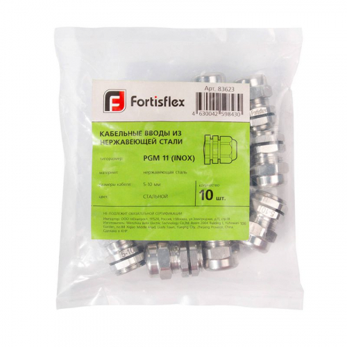 Ввод кабельный PG-M (INOX)-13.5 Fortisflex 83624 фото 7