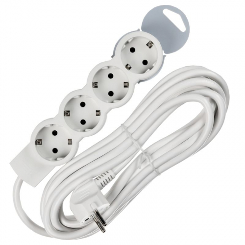 Удлинитель 4х5м с заземл. 16А IP20 Стандарт 4х2P+E IEK 695008 фото 2