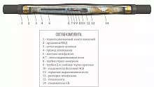 Муфта кабельная соединительная 10кВ 3 ПСТ(б)-10 (35-50) с соединителями ЗЭТАРУС zeta21596