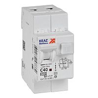 Выключатель автоматический дифференциального тока 2п OptiDin D63-23C40-AC-У3 C40 100мА 4.5кА с защитой от сверхтоков КЭАЗ 328109