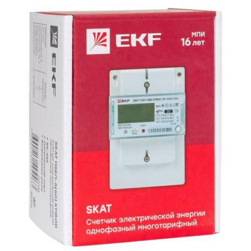 Счетчик SKAT 115E/1-5(60) STIROD 1ф 2т МСК+0 EKF 11503R фото 11