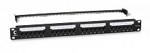Патч-панель 19дюйм 1U 24 порта RJ45 кат.5E Dual IDC PL2-24-Cat.5e-Dual IDC с задн. кабельн. организатором new Cabeus 10588c