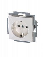 Механизм розетки 1-м СП Basic 16А IP20 250В защ. шторки альп. бел. ABB 2CKA002013A5278