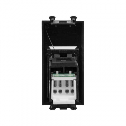 Розетка компьютерная модульная 1мод. RJ-45 кат.6 Avanti "Черный матовый" DKC 4412291 фото 3