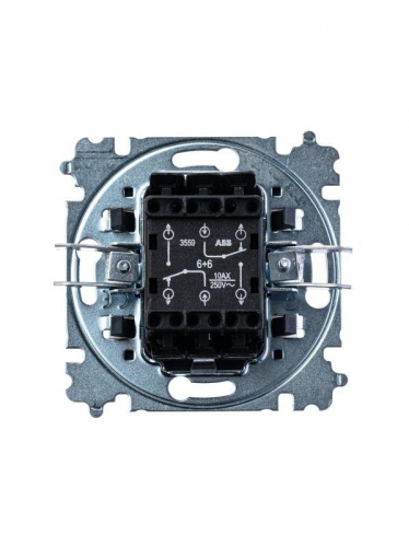 Переключатель 2-кл. СП Levit IP20 бел./ледяной ABB 2CHH595245A6001 фото 3