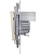 Переключатель 1-кл. Inspiria 10А IP44 250В 10AX механизм сл. кость IEK 673671