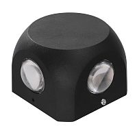 Светильник светодиодный ULU-P30D-4W/4000K IP65 BLACK 4000К уличный архитектурный накладной черн. Uniel UL-00010521