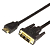 Шнур HDMI - DVI-D gold 1.5м с фильтрами Rexant 17-6303