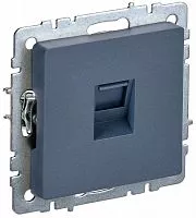 Розетка компьютерная СП RJ45 кат.5E BRITE РК10-БрМ маренго IEK BR-K10-1-K35