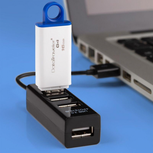 Разветвитель USB на 4 порта черн. Rexant 18-4103 фото 3