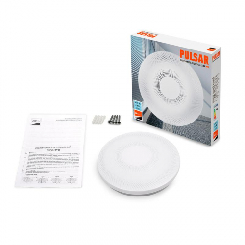 Светильник светодиодный декоративный PPB Pulsar 24Вт 6500К IP20 d260х55 настенно-потолочный бытовой JazzWay 5025028 фото 8