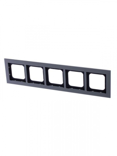Рамка 5-м Axcent металл платина ABB 2CKA001754A4692