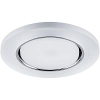 Светильник CD5020 15Вт GX53 встраив. без лампы со светодиод. подсветкой 20LEDх2835 SMD 4000К с драйвером в комплекте бел. матов. FERON 32659