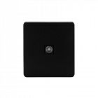 Розетка телевизионная TV СП ROUND MIELE оникс Kranz KR-78-0723-3