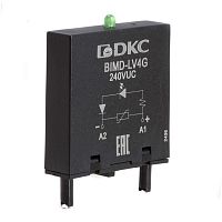 Модуль индикации и защиты LED зел.+варистор (A1+) 240В AC/DC DKC BIMD-LV4G