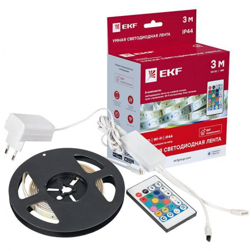 Лента светодиодная Умная Connect RGBW 3м EKF slswf-3-rgbw фото 4