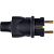 Вилка электрич. каб. Helium 16А 2P+E IP44 черн. Leg 050196