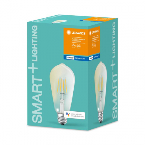 Лампа светодиодная SMART+ Filament Edison Dimmable 60 6Вт/2700К E27 LEDVANCE 4058075208575 фото 2