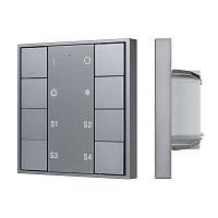 Панель кнопочная DALI-201-23-1G-4SC-DIM-DT6-IN Silver (BUS Frame) IP20 металл INTELLIGENT Arlight 048187