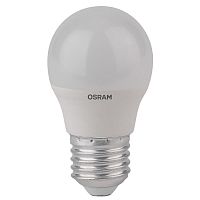 Лампа светодиодная LED STAR CLASSIC P 40 5.5W/827 5.5Вт шар 2700К тепл. бел. E27 470лм 220-240В матов. пласт. OSRAM 4052899971646