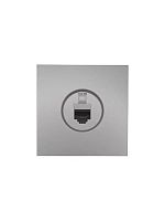 Розетка компьютерная 1-м СП ZIMA IP20 механизм сер. матов. LEZARD 704-7488-140
