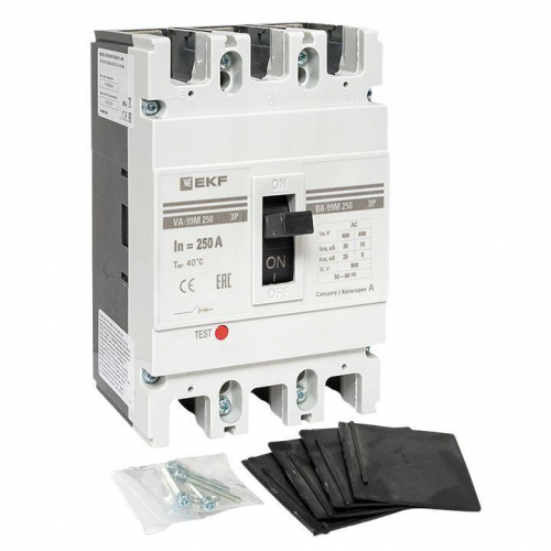 Выключатель автоматический 3п 250/250А 35кА ВА-99М PROxima EKF mccb99-250-250m фото 6